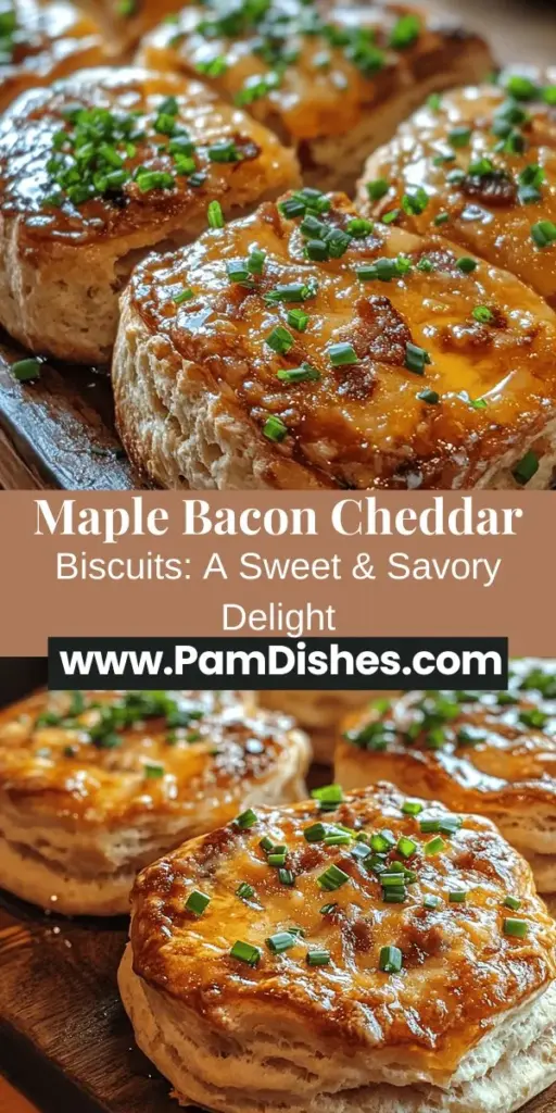 Discover the ultimate comfort food with these Maple Bacon Cheddar Biscuits! Combining the savory crunch of crispy bacon, the sharpness of cheddar cheese, and a touch of sweet maple syrup, these biscuits are perfect for breakfast, brunch, or any gathering. Easy to make and incredibly delicious, they capture the essence of modern culinary trends while honoring classic traditions. Get ready to impress your family and friends! #BiscuitRecipe #ComfortFood #SavorySweet #MapleBacon