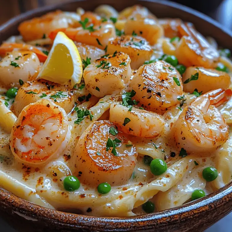 Welcome to the world of culinary delights where flavors intertwine to create a dish that transports you straight to the ocean's edge. The Creamy Ocean Delight Alfredo Pasta is not just a meal; it's an experience that brings together the ocean's bounty in a luxurious Alfredo sauce. This dish is a perfect blend of rich and creamy textures, succulent shrimp, and tender scallops, all enveloped in the comforting embrace of fettuccine pasta. Whether you’re planning a family dinner, a romantic date night, or a special occasion, this pasta dish is sure to impress.