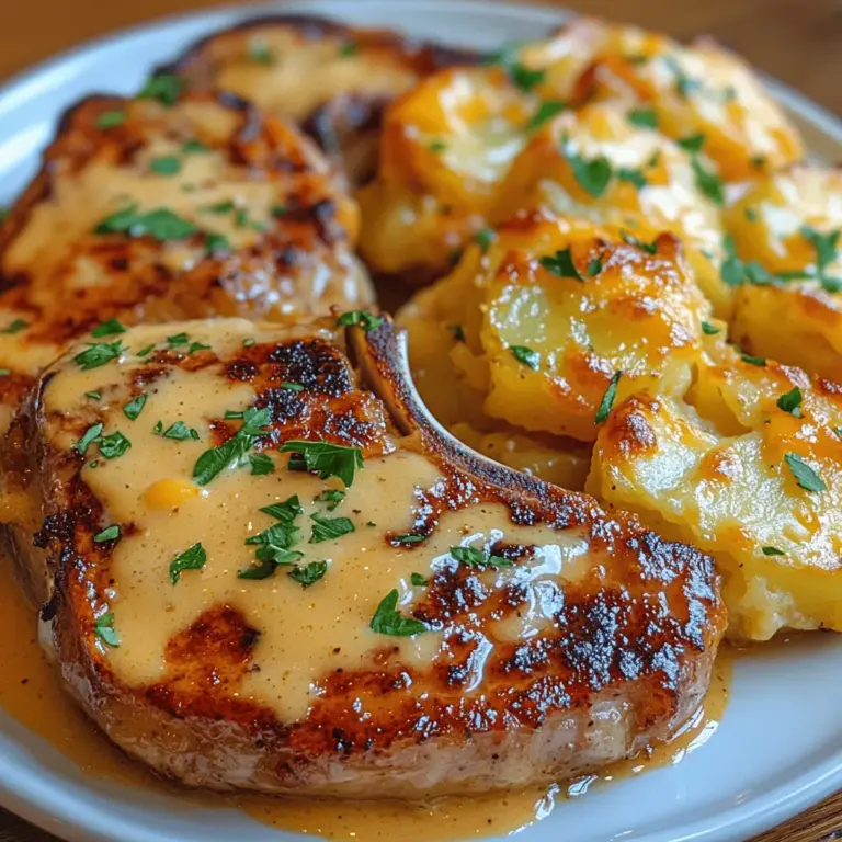 There’s nothing quite like a hearty, home-cooked meal to bring family and friends together, and Smothered Pork Chop Delight with Cheesy Scalloped Potatoes is a prime example of comfort food at its finest. This dish not only tantalizes the taste buds with its rich flavors and creamy textures but also evokes a sense of nostalgia, reminding many of family gatherings and cherished moments around the dinner table. With juicy pork chops smothered in a savory sauce and paired with decadently cheesy scalloped potatoes, this meal is sure to become a family favorite.