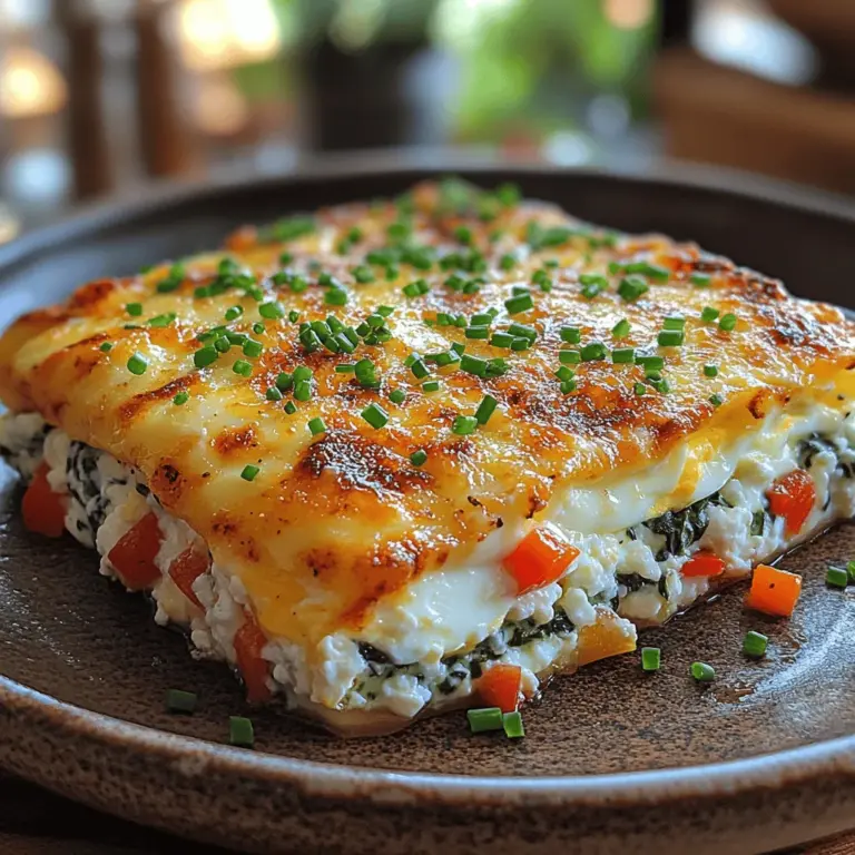 In the quest for nutritious and satisfying meals, the recipe for Cheesy Cottage Delight: Baked Cottage Cheese Eggs stands out as a wholesome and delightful option. This dish not only showcases the creaminess of cottage cheese and the richness of eggs but also integrates vibrant vegetables, making it a colorful and appealing choice for any meal of the day. Whether you’re looking for a hearty breakfast, a fulfilling lunch, or a quick snack, this recipe can cater to all your needs, proving that nutritious eating doesn’t have to be boring.
