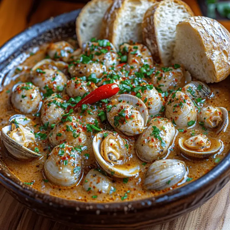 Seafood dishes have an undeniable allure, captivating the palates of food lovers around the world. Among the many treasures from the ocean, clams stand out not just for their delicate texture but also for their unique flavor profile. When prepared correctly, clams reveal a natural sweetness that pairs beautifully with a range of ingredients, making them a versatile choice for various cuisines. One such culinary creation is the irresistible Chili Garlic Butter Clams, a dish that elevates the humble clam into a gourmet experience.