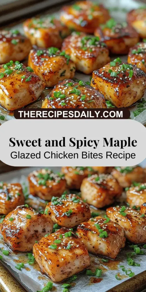 Discover the perfect blend of sweet and spicy with these Spicy Maple Glazed Chicken Bites! This easy recipe transforms juicy chicken breast into flavorful bites coated in a tantalizing glaze made from maple syrup and Sriracha. Great as an appetizer or main dish, these chicken bites are quick to prepare and sure to impress anyone at your table. Follow our simple steps for marinating, baking, and glazing to create a dish that stands out at any gathering!