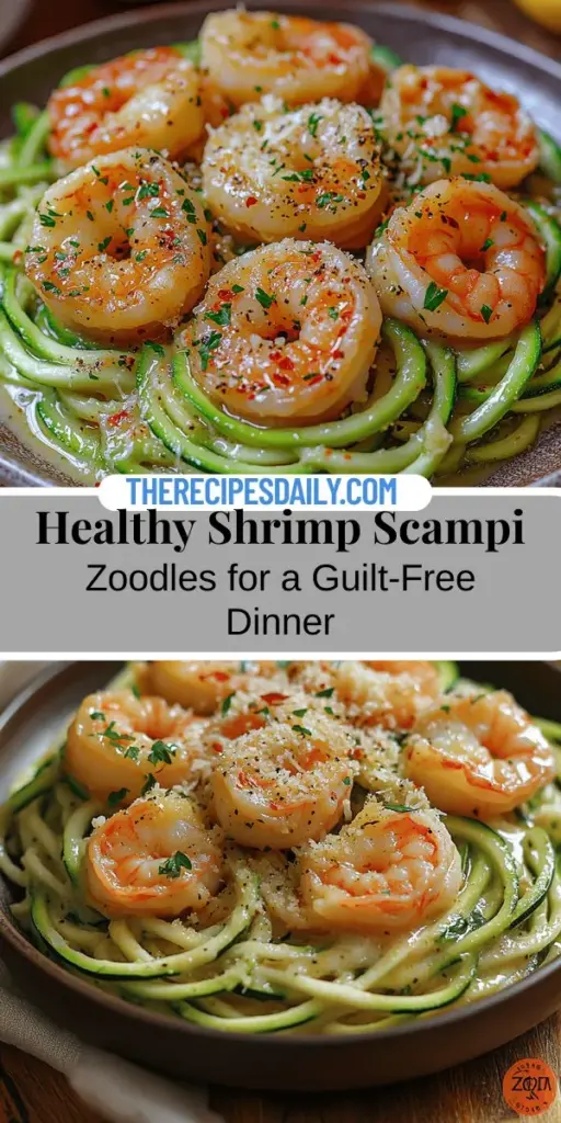 Discover the delicious and healthy twist on a classic favorite with Shrimp Scampi Zoodles! This light and flavorful dish replaces traditional pasta with zucchini noodles, making it the perfect choice for those looking to enjoy a healthier meal without sacrificing taste. Packed with succulent shrimp, fresh garlic, and a rich sauce, Shrimp Scampi Zoodles is an easy-to-make meal that’s sure to impress. Perfect for a quick weeknight dinner or a special occasion, this recipe combines nutrition and flavor in every bite. Get ready to elevate your dining experience with this scrumptious seafood delight!