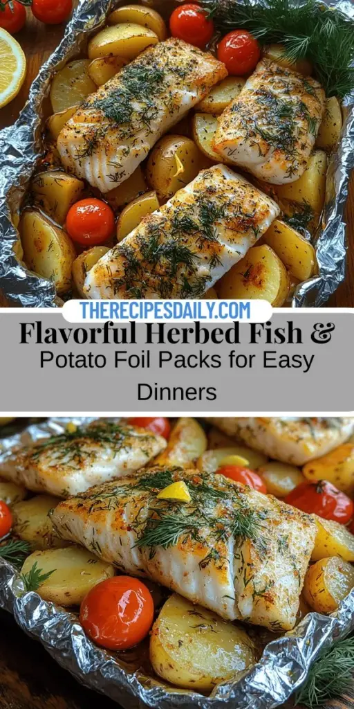 Discover an effortless yet impressive meal with Herbed Fish & Potato Foil Packs. This flavorful dish combines delicate fish, like salmon or cod, with creamy Yukon gold potatoes and fresh herbs, all enhanced by a splash of zesty lemon. Perfect for busy weeknights or cozy weekends, these foil packs ensure minimal cleanup while delivering maximum taste. Learn how to create this culinary delight and enjoy a wholesome, delicious meal that’s sure to impress!