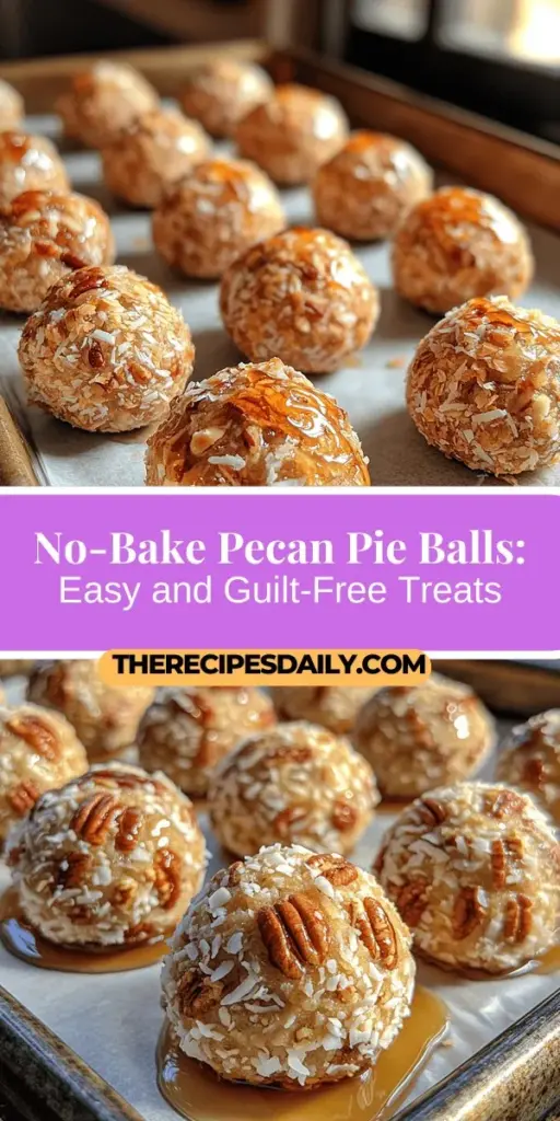 Discover the delightful world of Pecan Pie Balls, a no-bake treat that combines the classic flavors of pecan pie in a healthier, bite-sized form. Made with wholesome ingredients like pecans, dates, and almond flour, these treats are easy to whip up and perfect for any occasion. Enjoy their chewy texture and nutty sweetness as a quick snack, dessert, or energy boost. With simple preparation steps and customizable options, you'll love indulging in this guilt-free delight!