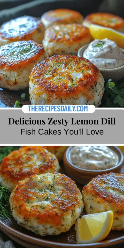 Discover the deliciousness of Zesty Lemon Dill Fish Cakes—a delightful twist on a beloved classic! These savory treats feature fresh white fish, tender mashed potatoes, and vibrant herbs, offering a perfect blend of flavors and textures. Not only are they delicious, but they're also packed with protein and omega-3 fatty acids, making them a nutritious choice for any meal. With easy preparation steps and tons of flavor, these fish cakes are a sure hit for dinner or entertaining. Enjoy with your favorite sauce or a side salad for a complete meal!