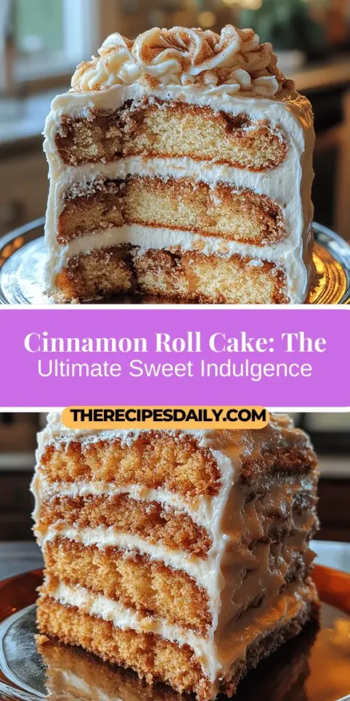 Discover the Cinnamon Roll Cake Delight, a heavenly fusion of two classic treats! This easy-to-make dessert combines the warm flavors of cinnamon rolls with the fluffy texture of cake, making it perfect for any occasion. Topped with a rich cream cheese frosting, this visually stunning cake is sure to impress family and friends. Ideal for brunches, potlucks, or cozy nights in, this recipe is a delightful addition to your baking repertoire. Get ready to indulge in a truly sweet experience!