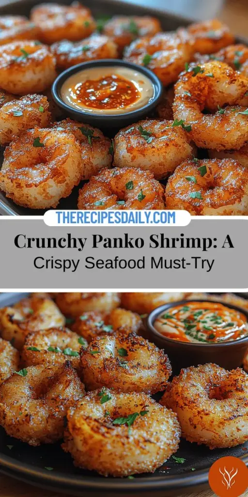 Dive into the delicious world of Crunchy Panko Shrimp Delight! This recipe transforms succulent shrimp into a crispy, golden sensation that will impress at any gathering. The unique panko coating delivers an irresistible crunch, perfectly complemented by a creamy, tangy dipping sauce. Ideal for casual dinners or elegant parties, this dish is a celebration of flavor and texture. Discover how easy it is to create this seafood masterpiece and wow your taste buds!