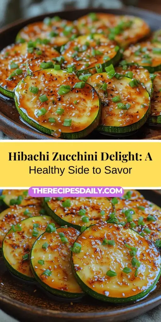 Discover the vibrant flavors of Hibachi Zucchini Delight, a healthy and delicious side dish that brings the art of hibachi cooking into your home. This recipe showcases fresh zucchini, enhanced by classic seasonings like soy sauce, garlic, and ginger, resulting in a delightful mix of tastes and textures. Perfect for pairing with grilled meats or as a stand-alone dish, it's a nutritious addition to any meal. Try it out to elevate your dining experience with this colorful, flavorful dish!