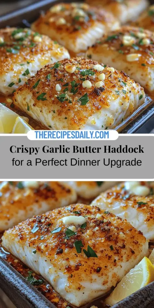 Discover the ultimate comfort food with Garlic Butter Baked Haddock with Crunchy Crumbs! This simple yet impressive dish combines tender haddock fillets with rich garlic butter and crispy panko breadcrumbs, creating a gourmet experience at home. Perfect for weeknight dinners or special occasions, this recipe is not only delicious but also packed with health benefits. Enjoy the delicate flavors enhanced by fresh parsley and lemon zest, making every bite a delight. Try it today for a satisfying meal that supports your health goals!