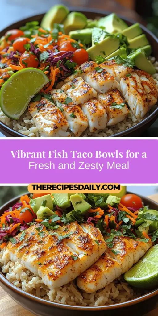 Dive into the world of fresh and zesty fish taco bowls, a delightful and nutritious meal that’s perfect for any occasion. Featuring flaky fish like cod or tilapia atop a hearty base of brown rice or quinoa, these bowls burst with vibrant flavors from a crunchy slaw and zesty lime dressing. Customizable and easy to prepare, they cater to every palate while offering impressive health benefits. Perfect for family dinners or casual gatherings, enjoy a colorful feast that’s as good for you as it is delicious!