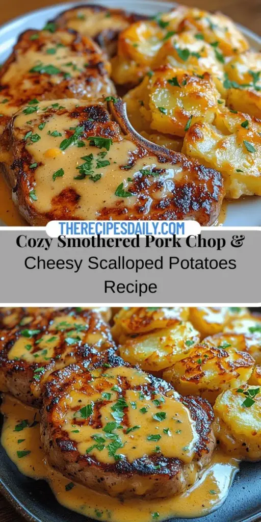 Indulge in the heartwarming flavors of Smothered Pork Chop Delight with Cheesy Scalloped Potatoes, a dish that combines juicy pork chops in a savory sauce with creamy, cheesy potato goodness. Perfect for cozy family dinners or special gatherings, this recipe brings a sense of nostalgia and comfort to the table. Learn the secrets to achieving tender, flavorful pork and perfectly baked scalloped potatoes in this easy-to-follow guide. Enjoy a meal that not only fills the stomach but also warms the soul!