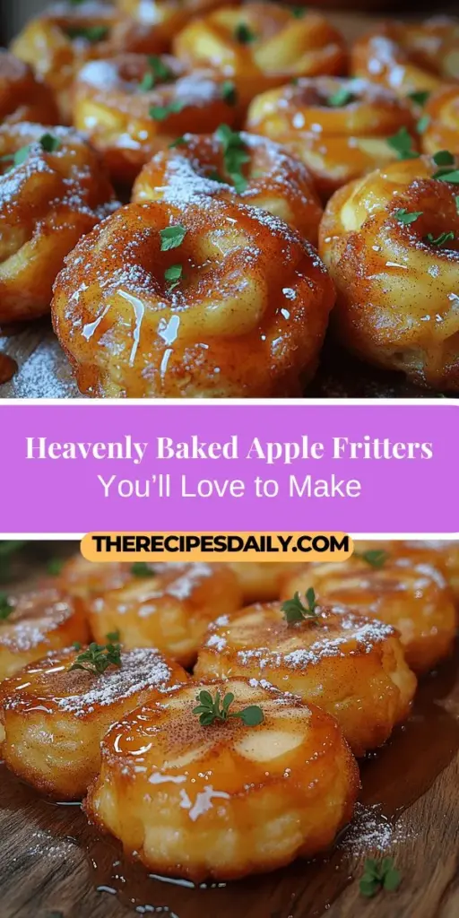 Indulge in the delightful experience of Heavenly Baked Apple Fritters, a comforting treat perfect for any occasion. Bursting with tender apples and warm spices, these pastries offer a unique blend of crispy and soft textures. This healthier baked recipe is easy to make and free from guilt, making it suitable for breakfast or a sweet snack. Enjoy the nostalgic flavors and create lasting memories in your kitchen with every delicious bite!
