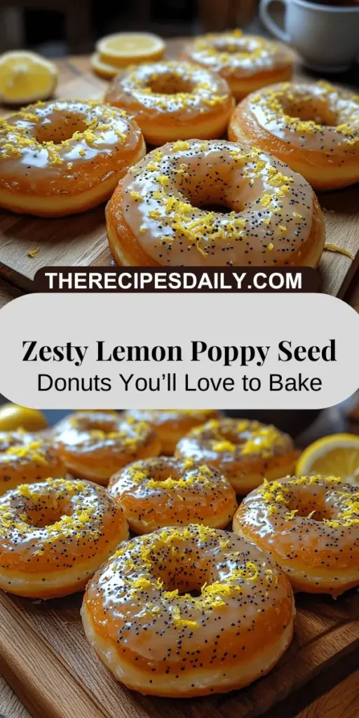 Indulge in the vibrant taste of Zesty Lemon Poppy Seed Donuts, a perfect treat for any occasion! These fluffy, baked donuts combine refreshing lemon zest with the crunch of poppy seeds, creating a delightful contrast in flavor and texture. Ideal for brunch gatherings or a sweet afternoon snack, this recipe is easy to follow and lets you enjoy a healthier twist on traditional donuts. Gather your ingredients and get ready to savor these delicious treats!