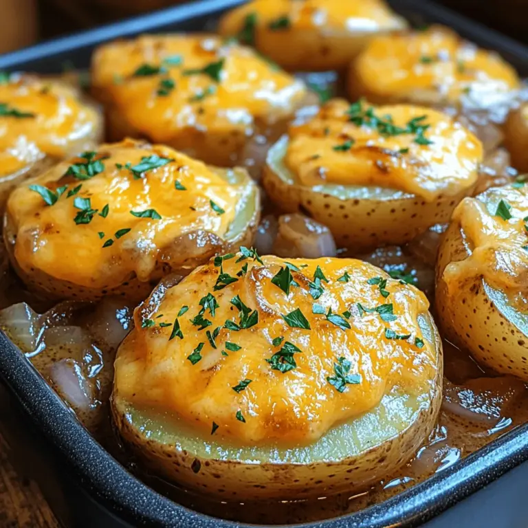In the world of culinary delights, few things evoke a sense of warmth and nostalgia quite like comfort food. It encompasses dishes that not only satisfy hunger but also nourish the soul, often reminding us of family gatherings, cozy evenings at home, or festive celebrations. One such dish that beautifully embodies the essence of comfort food is Cheesy French Onion Crockpot Potatoes. This recipe marries the rich, savory flavors of French onion soup with the heartiness of potatoes, creating a delightful side dish or main course that is perfect for any occasion.