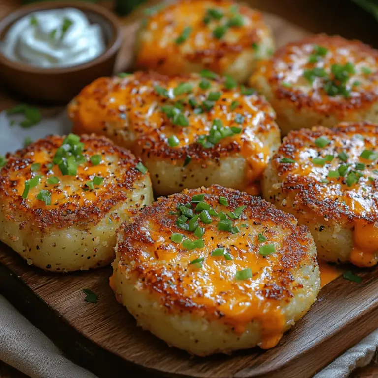 Crispy Cheesy Stuffed Potato Cakes are a delightful fusion of comfort food and gourmet indulgence, making them a favorite in households and restaurants alike. These golden-brown cakes are not just visually appealing but also offer a tantalizing combination of flavors and textures that leave a lasting impression on anyone lucky enough to take a bite. Imagine the crispiness of the outer layer giving way to a warm, cheesy center filled with creamy goodness—it's a culinary experience that never disappoints.