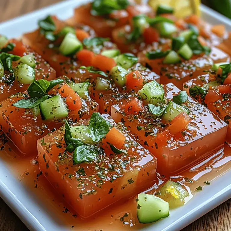 As the summer sun casts its golden rays, the desire for light, refreshing dishes grows ever stronger. One culinary masterpiece that embodies this ethos is aspic. Traditionally a savory gelatin dish, aspic is not only a feast for the palate but also a visual delight, elegantly showcasing seasonal produce. Among the myriad of aspic recipes, the Tomato Tango Aspic stands out as a vibrant and zesty creation, ideal for summer gatherings, picnics, or as a stunning appetizer for dinner parties.