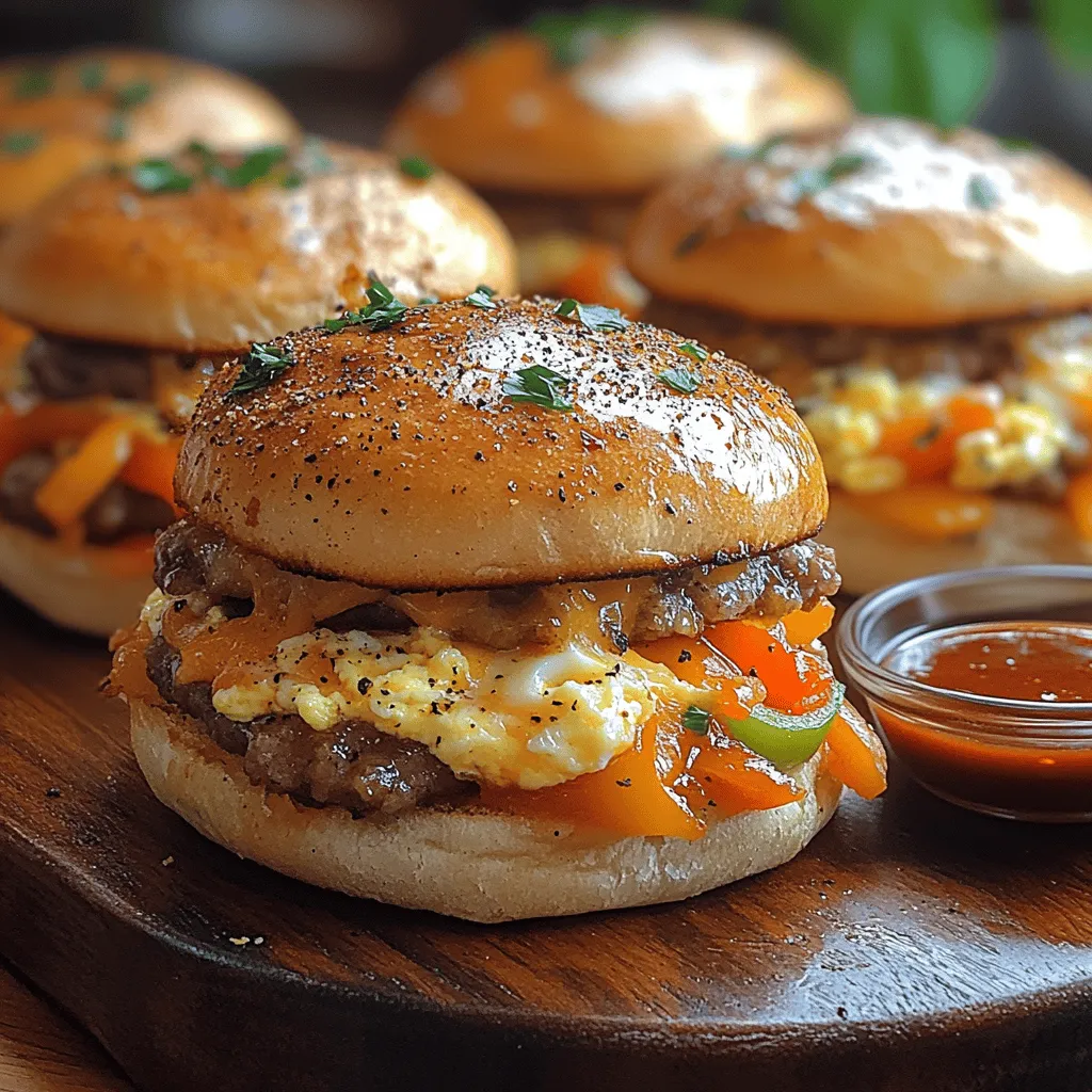 Breakfast sliders are mini sandwiches typically made with small buns filled with breakfast staples such as eggs, meats, cheeses, and vegetables. They originated as a playful twist on the classic slider concept, which has its roots in the American diner culture of the 1920s. Sliders gained popularity due to their bite-sized nature, making them ideal for sharing or enjoying as a quick snack. Over the years, breakfast sliders have evolved, showcasing a myriad of ingredients that cater to diverse palates and dietary needs.