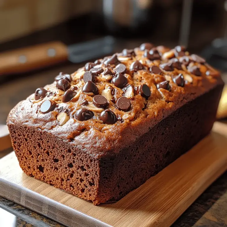 Banana bread has long been cherished as a comforting baked good, gracing the tables of homes across the world. Its warm, inviting aroma wafts through kitchens, evoking nostalgia and a sense of home. This beloved treat is not just a staple for breakfast; it has become a versatile snack, dessert, and even a sweet gift for friends and family. Over the years, countless variations of banana bread have emerged, each with its unique spin, but few can rival the delightful combination of the classic recipe with chocolate chips.