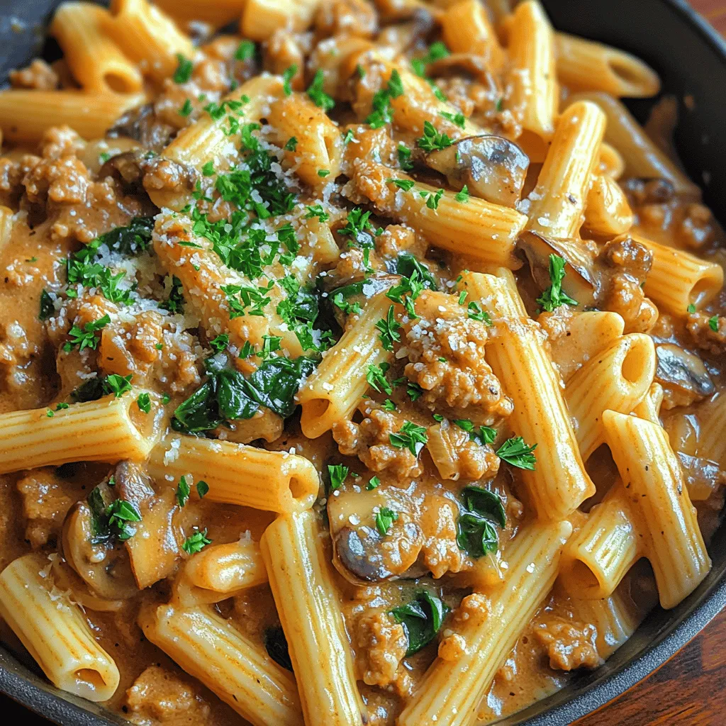 As the leaves begin to change and the air turns crisp, there’s nothing quite like a warm, comforting bowl of Savory Turkey and Mushroom Penne to soothe the soul. This hearty dish combines lean ground turkey with the rich, earthy flavors of mushrooms, all enveloped in a creamy sauce that clings beautifully to the penne pasta. Not only is it a delicious option for family dinners, but it also makes for a satisfying meal any night of the week, showcasing a delightful blend of health-conscious ingredients and robust flavors.