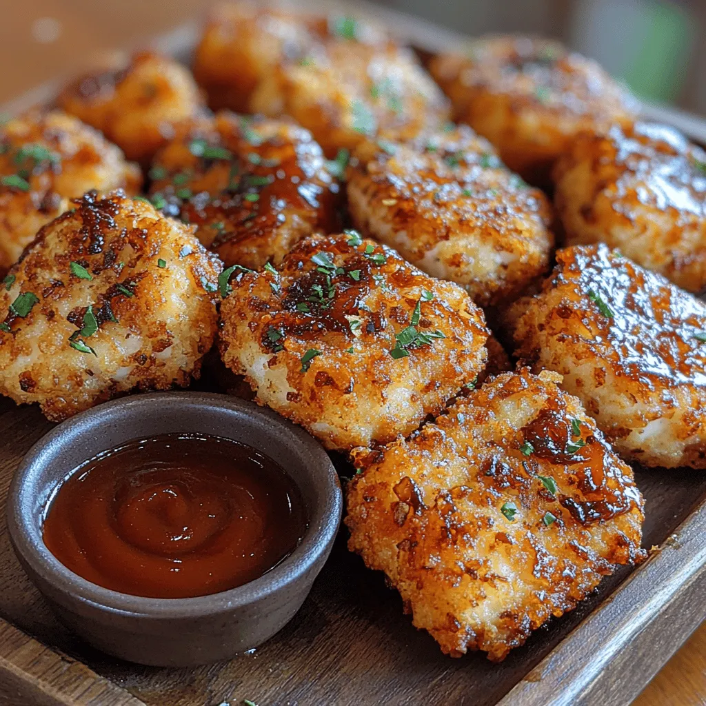 If you're on the hunt for a fun and flavorful twist on traditional chicken nuggets, look no further than BBQ Chip Chicken Nuggets. These delightful bites take the classic comfort food to a whole new level by incorporating crushed BBQ potato chips, which lend an irresistible crunch and a burst of smoky, savory flavor. Whether you're serving them at a party, enjoying them during game day, or simply whipping them up for a satisfying family dinner, these chicken nuggets are bound to be a hit.