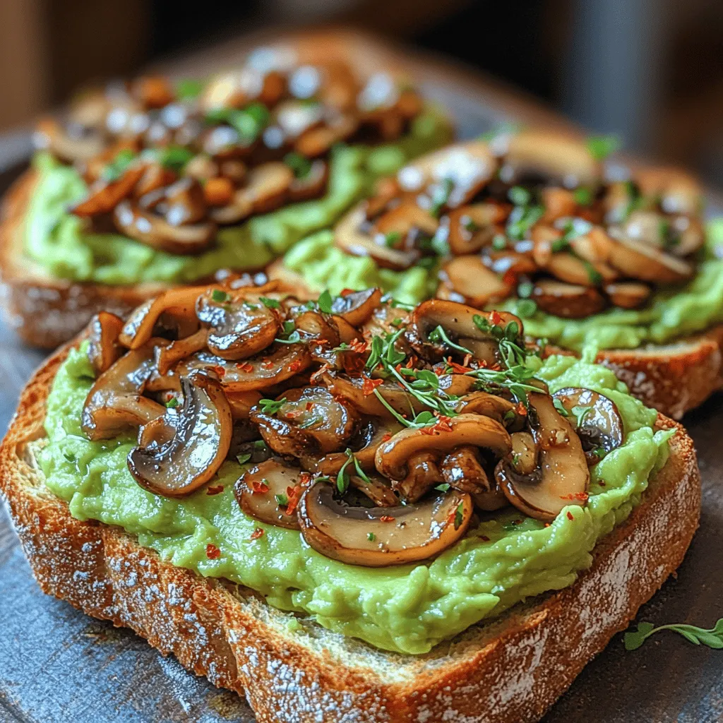In the world of modern cuisine, few dishes have captured the hearts and palates of food lovers quite like the Savory Mushroom Avocado Toast. This delightful pairing marries the creamy richness of ripe avocados with the earthy, umami-packed flavors of sautéed mushrooms. The result? A culinary experience that not only tantalizes the taste buds but also offers a wealth of nutritional benefits. As the trend of vibrant, health-conscious eating continues to gain momentum, this dish stands out as a perfect option for any time of day—whether you’re in need of a quick breakfast, a light lunch, or a satisfying snack.