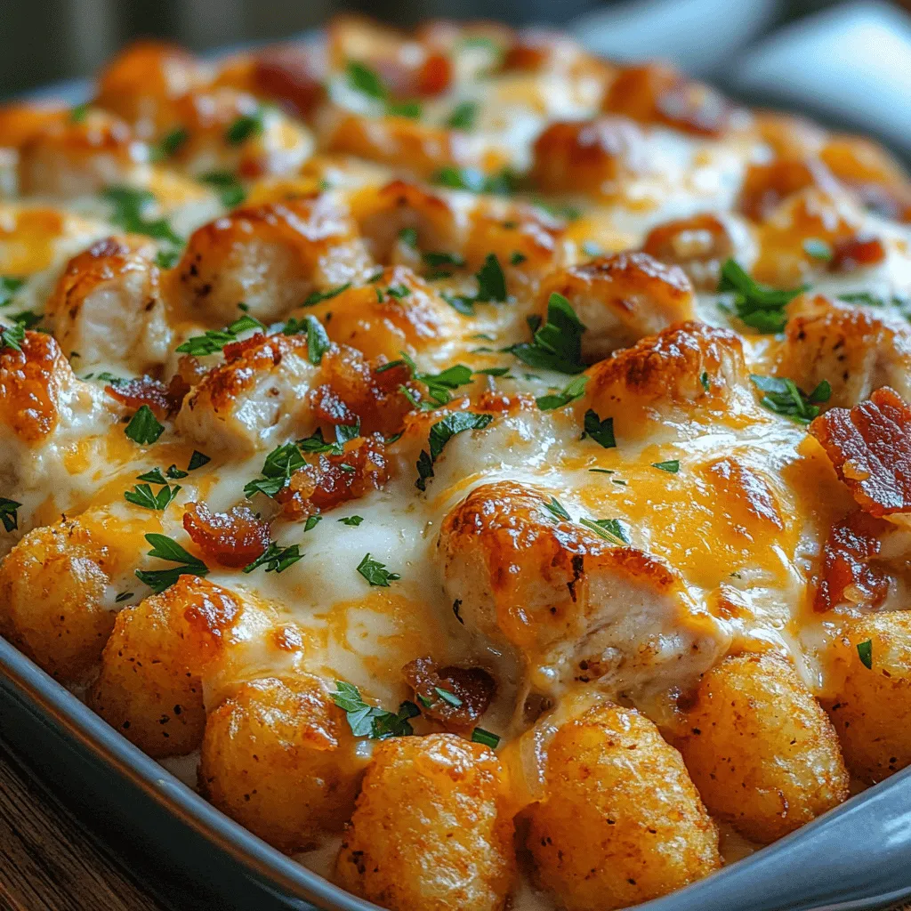 Comfort food has a unique way of bringing people together. Whether it’s a chilly winter evening or a lively family gathering, the aroma of a warm, hearty dish can evoke feelings of nostalgia and togetherness. Among the myriad of comfort foods, one dish that stands out for its flavor, ease of preparation, and sheer indulgence is the Crispy Chicken Bacon Ranch Tater Tot Delight. This casserole is not just a meal; it’s a celebration of flavors that pleases both kids and adults alike.