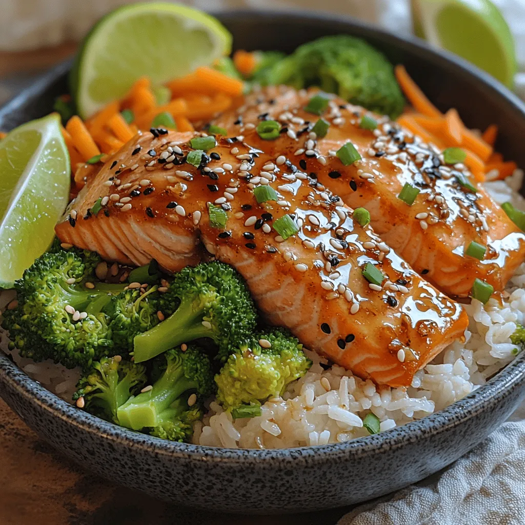 In a world bustling with culinary trends, the Sweet & Savory Honey Garlic Salmon Rice Bowl stands out as a perfect harmony of flavors and textures. This delightful dish combines the rich, buttery taste of salmon with the sweet and savory notes of honey garlic sauce, making it not just a meal but an experience. The contrast between the sweetness of honey and the umami depth of soy sauce creates a flavor profile that appeals to a wide range of palates, from the adventurous food lover to the more traditional eater.