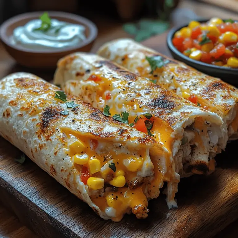 Understanding the charm of a simple yet delightful meal can transform your dining experience. Cheesy Chicken Wraps are the perfect solution for busy weeknights or a casual gathering with friends. These wraps combine tender shredded chicken with a blend of rich cheeses and colorful vegetables, all enveloped in a warm tortilla. Not only are they quick to prepare, but they also cater to various tastes and preferences, making them a versatile addition to your recipe repertoire. This article will guide you through every aspect of making these delectable wraps, ensuring a satisfying cooking experience and a delicious meal.