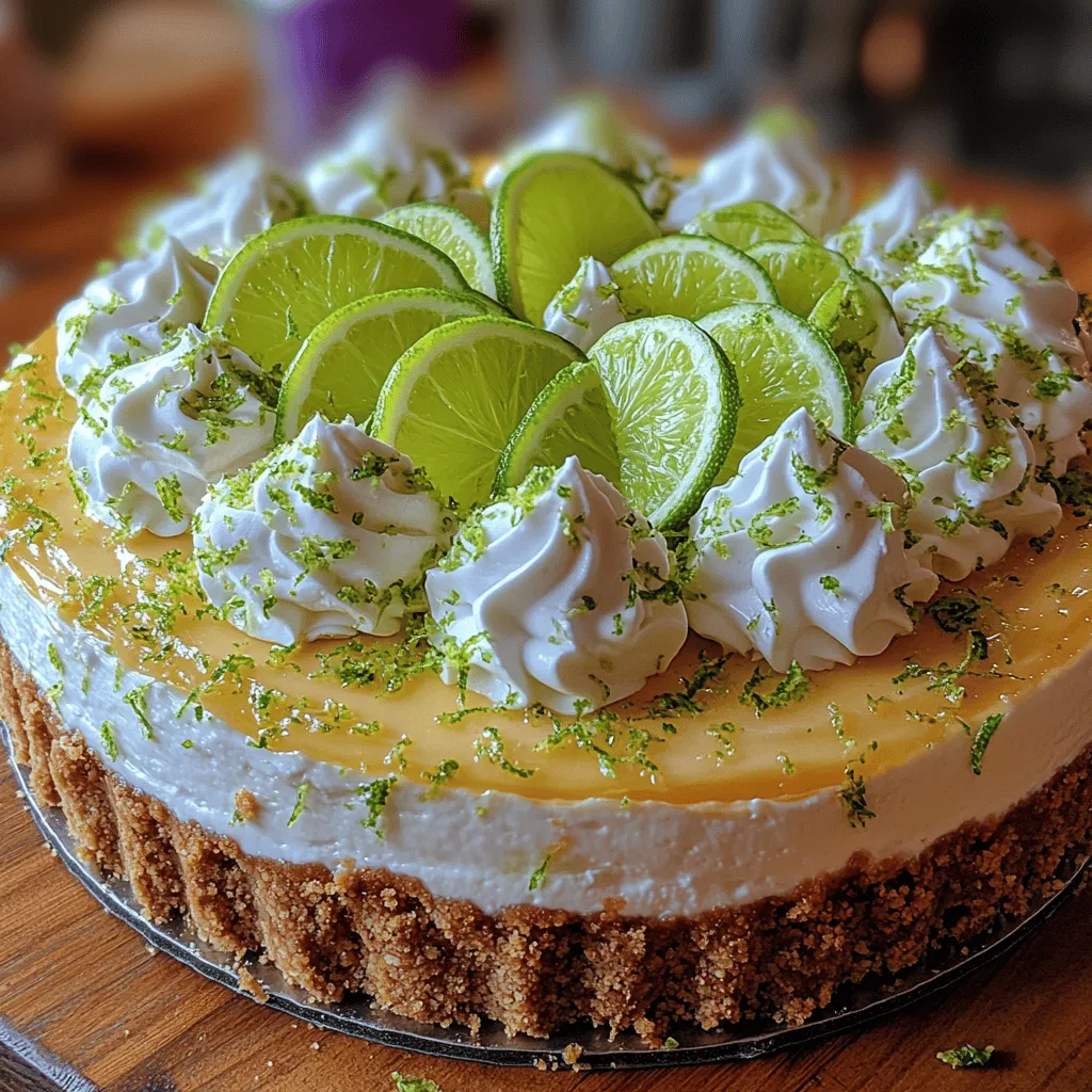If you're looking to elevate your dessert game, the Zesty Lime Mousse Cheesecake is a delightful option that combines the rich creaminess of traditional cheesecake with the light, airy texture of mousse. This innovative dessert is not only visually stunning but also a refreshing treat that tantalizes the taste buds with its bright citrus flavor. The zingy notes of lime cut through the richness of the cheesecake, making it a perfect end to any meal, especially during warm weather or festive occasions.