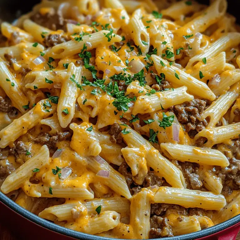 In today's fast-paced culinary landscape, busy home cooks are constantly on the lookout for satisfying recipes that can be whipped up in no time. Enter the One-Pot Beef and Cheddar Ranch Pasta—a delightful dish that merges the hearty flavors of ground beef with the comforting creaminess of cheddar cheese and the tangy, herby notes of ranch seasoning. This recipe is not just easy to follow; it's a versatile masterpiece that can grace your family dinner table or serve as a crowd-pleaser at gatherings with friends.
