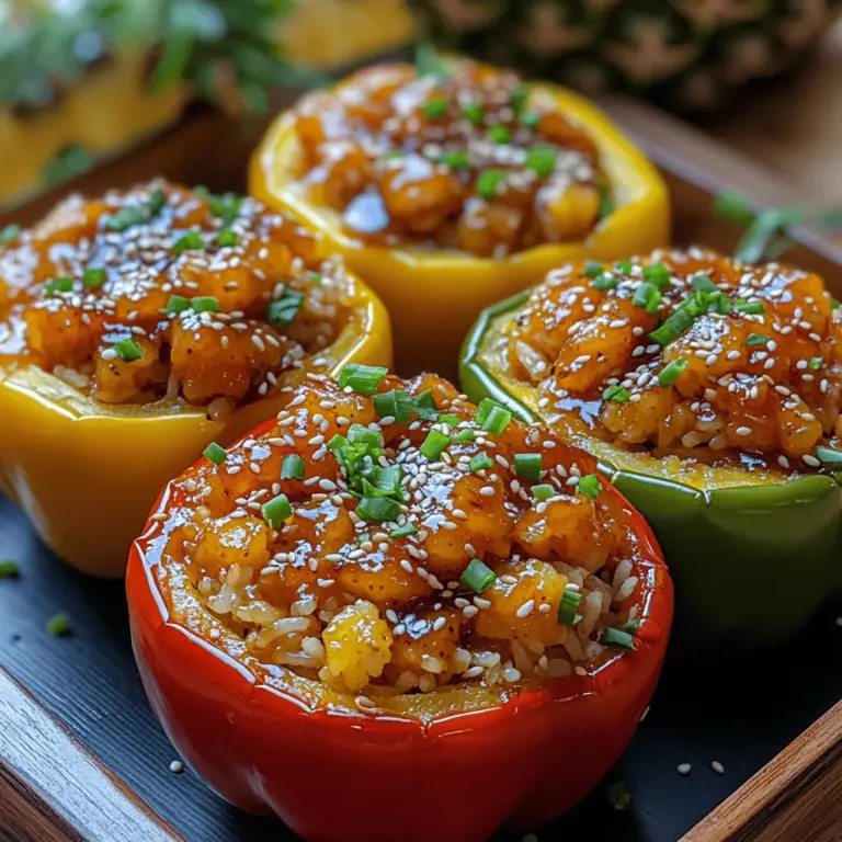 At the heart of Teriyaki Pineapple Chicken & Rice Peppers lies a unique flavor combination that captivates the palate. The dish is inspired by Asian cuisine, particularly the beloved teriyaki sauce, which is known for its sweet and savory notes. This sauce, made from soy sauce, sugar, and various seasonings, provides a rich, umami flavor that beautifully complements the sweetness of pineapple.