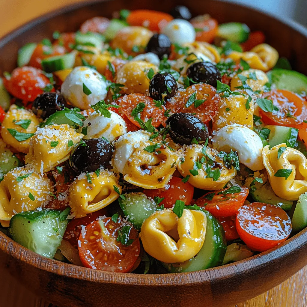 At the heart of this vibrant salad is the cheese tortellini, which serves as the base for the dish. Tortellini is a type of pasta that is traditionally filled with cheese, meat, or vegetables, and it is beloved for its unique shape and comforting taste. When choosing tortellini for your salad, you have the option of using fresh or frozen varieties. Fresh tortellini can often be found in the refrigerated section of grocery stores and typically cooks more quickly, offering a tender bite. On the other hand, frozen tortellini is a convenient option that can be stored for longer periods, making it a practical choice for spontaneous salad-making.