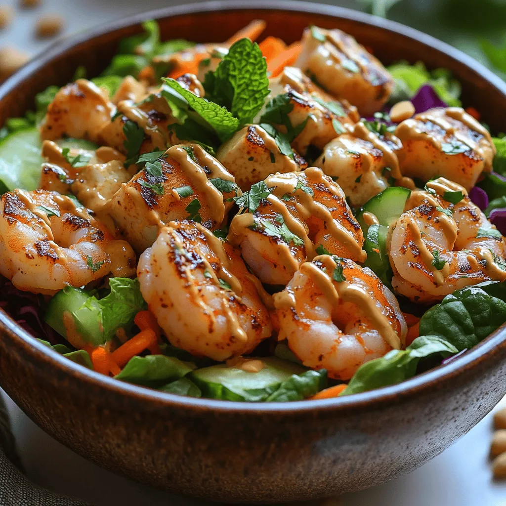 If you're looking for a dish that bursts with vibrant flavors and a kaleidoscope of colors, the Fresh Spring Roll Salad with Creamy Peanut Dressing is the perfect choice. This salad takes the beloved elements of traditional spring rolls—fresh vegetables, herbs, and satisfying protein—and transforms them into a light, refreshing salad that's as visually appealing as it is delicious. The beauty of this dish lies in its versatility; it can easily cater to a variety of dietary preferences, whether you're vegan, vegetarian, or gluten-free.