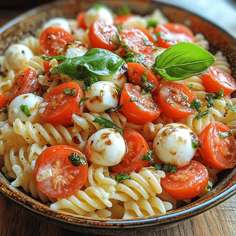 Pasta salads have long been a beloved staple in many kitchens, celebrated for their versatility and ability to cater to various tastes and occasions. Whether served at a summer barbecue, a family gathering, or as a quick weekday lunch, pasta salads offer an endless canvas for creativity. Among the myriad of recipes available, the Creamy Caprese Pasta Salad stands out as a vibrant and refreshing dish that encapsulates the essence of summer dining.