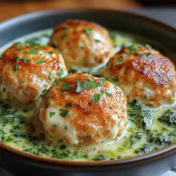 In the world of comforting home-cooked meals, few dishes can rival the appeal of cheesy chicken ricotta meatballs enveloped in a creamy spinach Alfredo sauce. This delightful recipe combines the rich flavors of ground chicken and velvety ricotta cheese, creating meatballs that are moist, tender, and bursting with flavor. The addition of a luscious spinach Alfredo sauce elevates the dish, making it both indulgent and nutritious. With this recipe, you can easily impress your family and friends or enjoy a cozy dinner at home.