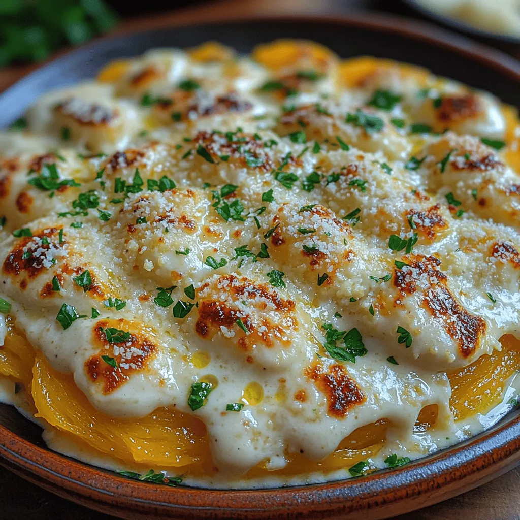 In today's health-conscious world, finding a delicious yet nutritious alternative to traditional comfort foods can be a challenge. Enter the Skinny Alfredo Delight—an innovative twist on the classic Alfredo pasta dish that significantly cuts down on calories without sacrificing flavor. This delightful recipe transforms the beloved creamy Alfredo into a guilt-free indulgence by swapping out traditional pasta for spaghetti squash and crafting a silky cauliflower sauce that will leave your taste buds satisfied and your waistline happy.