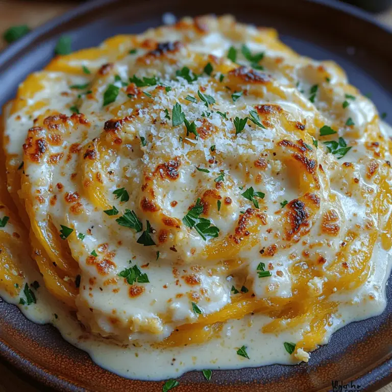 In today's health-conscious world, finding a delicious yet nutritious alternative to traditional comfort foods can be a challenge. Enter the Skinny Alfredo Delight—an innovative twist on the classic Alfredo pasta dish that significantly cuts down on calories without sacrificing flavor. This delightful recipe transforms the beloved creamy Alfredo into a guilt-free indulgence by swapping out traditional pasta for spaghetti squash and crafting a silky cauliflower sauce that will leave your taste buds satisfied and your waistline happy.