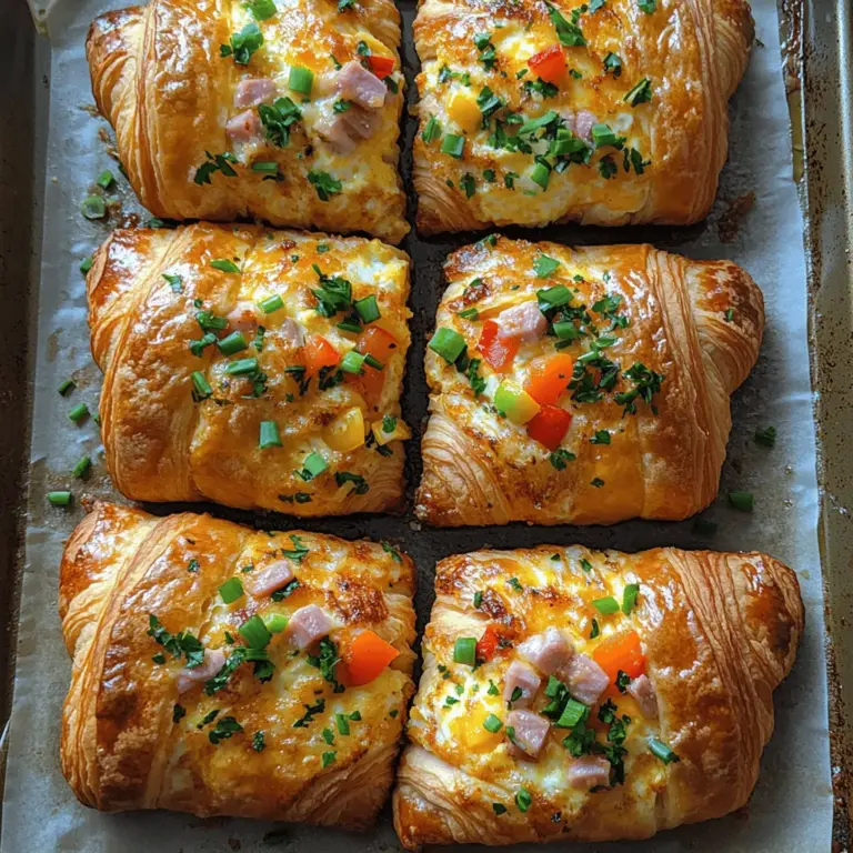 If you're on the lookout for an innovative and scrumptious way to elevate your breakfast game, look no further than Baked Breakfast Croissant Boats. These delightful creations combine the buttery goodness of croissants with a savory filling that’s perfect for any morning occasion. Whether you're hosting a family brunch, celebrating a holiday, or simply treating yourself to a special breakfast, these croissant boats will impress and satisfy.