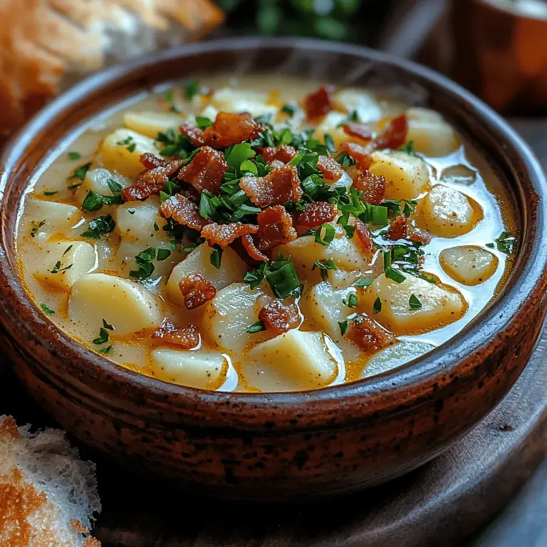 When the weather turns chilly, few things are more comforting than a warm bowl of soup. Enter Creamy Potato Bacon Bliss, a hearty dish that encapsulates the essence of comfort food. This delightful recipe marries the rich, smoky flavor of bacon with the creamy, velvety texture of potatoes, creating a satisfying meal that is perfect for cozy dinners or gatherings with family and friends. Not only is this soup easy to prepare, but it also allows for flexibility in ingredients, ensuring you can tailor it to your taste preferences.