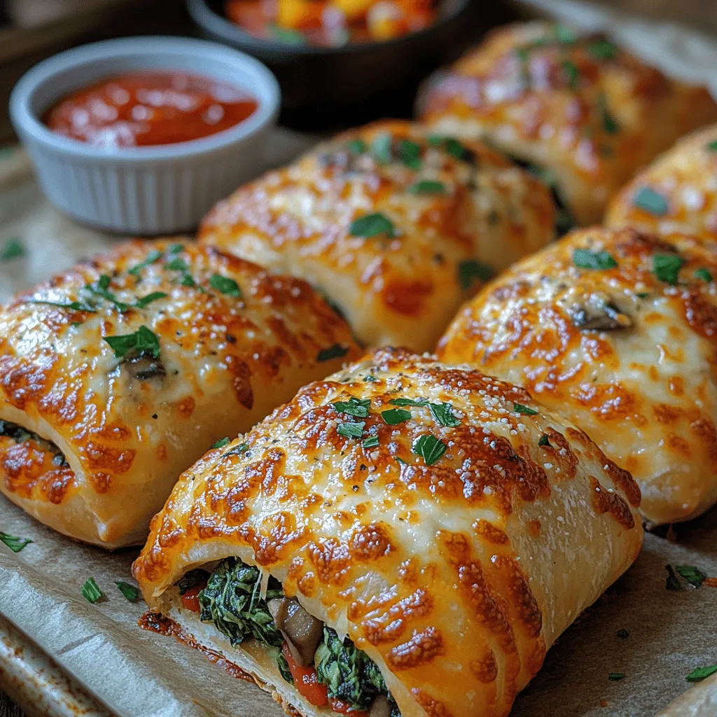 If you're on the lookout for a delicious and versatile snack or appetizer, look no further than Cheesy Spinach & Mushroom Pizza Rolls. These delightful bites combine the beloved flavors of classic pizza with the nutritional benefits of fresh vegetables, making them a perfect choice for health-conscious eaters and pizza lovers alike. Whether you're hosting a casual gathering, settling in for a movie night with friends, or simply seeking a quick weeknight meal, these pizza rolls are easy to prepare and sure to impress.