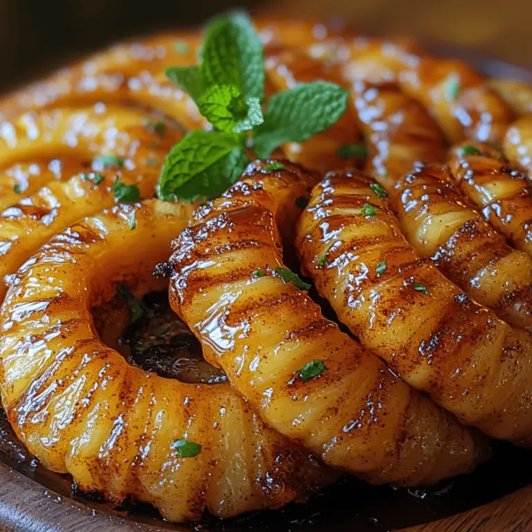 Welcome to the delightful world of sweet and juicy air fryer caramelized pineapple! If you’re looking for a quick and delicious way to enjoy fresh pineapple, this recipe is a must-try. Caramelized pineapple not only brings out the fruit's natural sweetness but also adds a rich, complex flavor that elevates any dish. Whether you’re preparing a light dessert, a topping for your morning pancakes, or an exciting addition to savory dishes, this recipe is sure to impress.