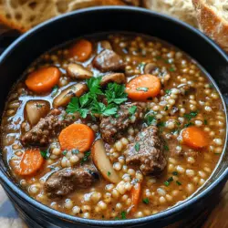 Beef and barley soup has a storied history that dates back centuries, with roots in various cultures that have embraced this nourishing dish. The combination of beef and barley is often seen as a staple in many traditional cuisines, reflecting the agricultural practices of different regions. In Scotland, for instance, the soup has been a beloved dish for generations, often associated with hearty, rustic meals that sustain families through long winters.