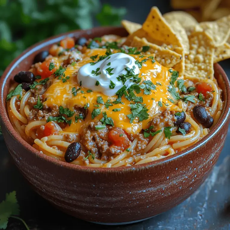 In the world of culinary delights, few things evoke as much comfort and satisfaction as a hearty plate of spaghetti. Now, imagine taking that beloved dish and infusing it with the vibrant flavors of tacos—a combination that results in a mouthwatering fusion known as Taco Spaghetti Fiesta. This innovative recipe marries the comforting familiarity of spaghetti with the bold, zesty tastes of Mexican cuisine, creating a dish that is not only delicious but also incredibly versatile and easy to prepare.