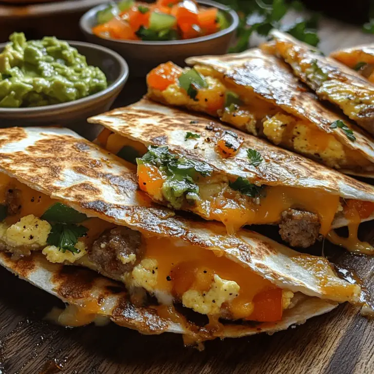 In the fast-paced world we live in, breakfast often takes a backseat as we rush to start our day. However, breakfast is perhaps the most important meal, setting the tone for our energy levels and focus. Enter the quick and cheesy breakfast quesadilla—an easy, delicious, and versatile option that not only satisfies your hunger but also fuels your morning. This delightful dish combines the rich flavors of melted cheese, eggs, and your choice of savory fillings, all nestled between warm flour tortillas.