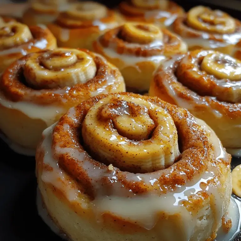 Banana bread and cinnamon rolls are two beloved baked goods that have captivated taste buds for generations. The moist, sweet aroma of freshly baked banana bread often fills kitchens, while the warm, comforting scent of cinnamon rolls wafts through homes, promising a delightful treat. But what if you could combine the best of both worlds? Introducing Banana Bread Cinnamon Rolls—a decadent fusion that brings together the rich flavors of banana bread and the gooey sweetness of cinnamon rolls into one mouthwatering breakfast or dessert delight.