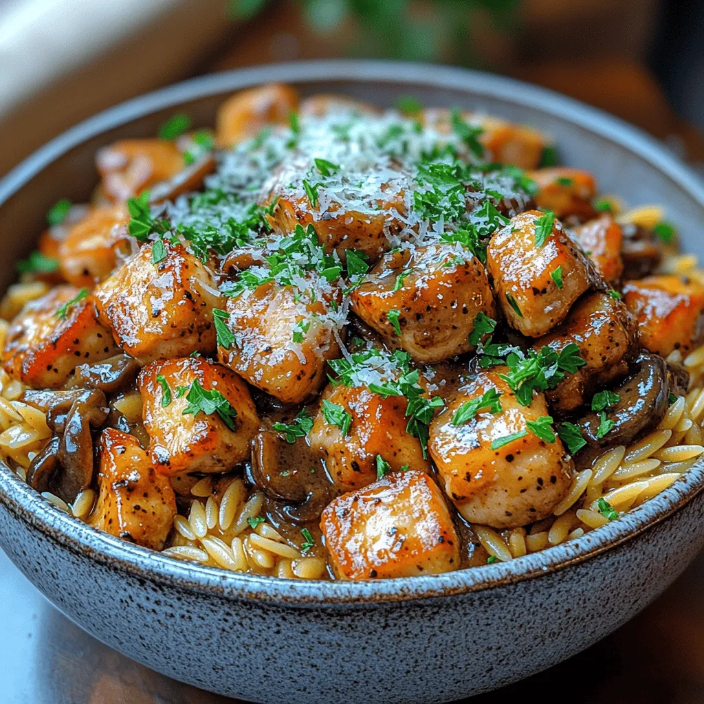 When it comes to Italian cuisine, few dishes evoke the warmth and comfort of a home-cooked meal quite like Chicken Marsala Orzo. This delightful dish is a beautiful fusion of tender chicken, rich Marsala wine, and the unique texture of orzo pasta, making it a standout choice for both weeknight dinners and special occasions. Originating from the Sicilian region of Italy, Marsala wine has been a staple in Italian cooking since the 18th century, known for its distinctive sweetness and complex flavors that elevate any dish.