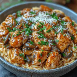 When it comes to Italian cuisine, few dishes evoke the warmth and comfort of a home-cooked meal quite like Chicken Marsala Orzo. This delightful dish is a beautiful fusion of tender chicken, rich Marsala wine, and the unique texture of orzo pasta, making it a standout choice for both weeknight dinners and special occasions. Originating from the Sicilian region of Italy, Marsala wine has been a staple in Italian cooking since the 18th century, known for its distinctive sweetness and complex flavors that elevate any dish.