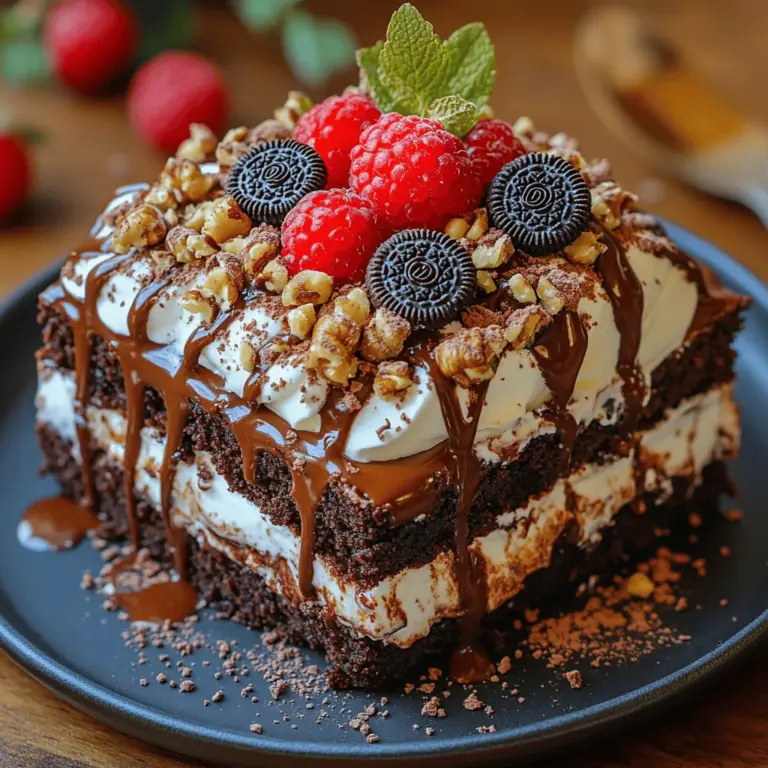 If you are a chocolate lover, the Choco-Licious Brownie Refrigerator Cake is a dessert that you absolutely must try. This decadent treat brings together the rich, fudgy texture of brownies with the smooth, creamy indulgence of a chocolate ganache, all layered together for an irresistibly satisfying experience. Each bite offers a harmonious blend of flavors and textures that is both comforting and luxurious, making it a perfect dessert for any occasion—whether it’s a birthday celebration, a family gathering, or simply a delightful end to a long day.