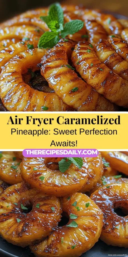 Discover the sweet and juicy delight of air fryer caramelized pineapple! This quick and easy recipe transforms fresh pineapple into a gourmet treat with rich flavors and stunning caramelization. Perfect for desserts, breakfast toppings, or savory dishes, the caramelized pineapple will impress your taste buds. Learn how to choose ripe pineapples, create a delectable caramel mixture, and achieve the perfect texture in your air fryer—all while enjoying a healthy indulgence.